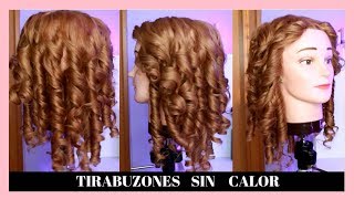 COMO HACER RIZOS SIN CALOR TIPO TIRABUZÓN 🎀 sandranewlook [upl. by Eisenstark]