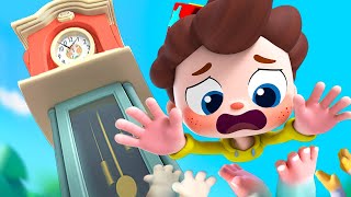 Dont Climb Up High Baby  Hickory Dickory Dock  Safety Tip  Nursery Rhyme amp Kids Song  BabyBus [upl. by Oglesby73]