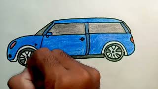 How to draw a sports car  Easy drawing [upl. by Pavyer]