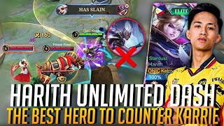 HOW TO COUNTER META KARRIE USING HARITH  Harith unlimited dash [upl. by Merrel337]