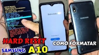 HARD RESET SAMSUNG GALAXY A10 COMO FORMATAR RESETAR RESTAURAR ZERAR LIMPAR MEMÓRIA CHEIA VÍRUS [upl. by Nesta851]