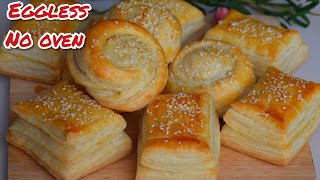 Bakarkhani Recipe  Bakery Style Eggless Bakarkhani Recipe  Puff pastry Dough  Dars Kitchen [upl. by Arihday]