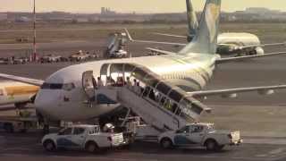 OMAN AIR 737700 Boarding Muscat [upl. by Eiznekcam]