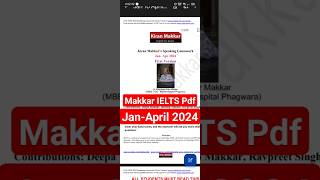 Makkar ielts Speaking Pdf Jan to April 2024 ieltsspeaking ielts [upl. by Bertsche]