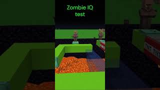 Zombie IQ test minecraft iq iqtest [upl. by Schreiber]