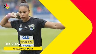 Yemisi Ogunleye feiert mit 19MeterStößen den ersten Meistertitel im Freien [upl. by Shanna952]