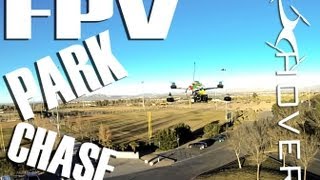 FPVPark chase with QAV500 and GoPro Hero 3 Black 1080P [upl. by Acitel]