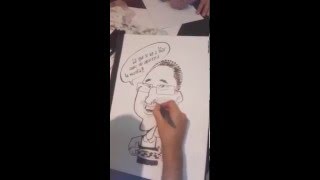 Caricaturas rápidas para la animación de eventos [upl. by Ydnamron]