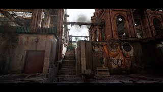 Industrial Factory  Unreal Engine 5 Tech Demo  Fallout vibe  High bitrate  4k 60ᶠᵖˢ [upl. by Shanahan]