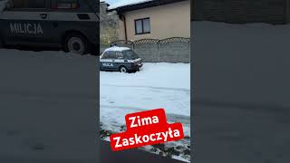 Zima Zaskoczyła Drogowców zima śnieg [upl. by Lorita]