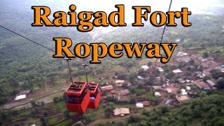 Monsoon Special Raigad Fort Ropeway Thrilling Ride [upl. by Rebmaed]