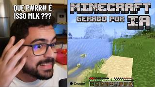 Minecraft feito com IA é pior do que estar 300 LOUCO no cream cracker [upl. by Lejna]