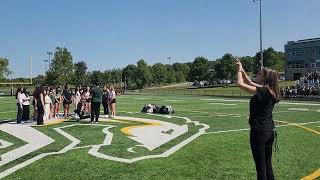 2024 MTHS Fall Pep Rally  ASL Teacher Signs The Star Spangled Banner as Chamber Choir Sings [upl. by Burg]