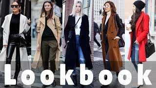 How To OversizedLong Coat Style  Winter 2018 Fashion Lookbook [upl. by Kendy]