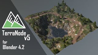 Blender Terrain Modifiers  TerraNode v5 for Blender 42 [upl. by Enoj]