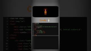 Creating a candle in a HTML web page doesnt have to be a daunting task 💯 [upl. by Venezia]