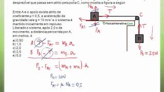 Aplicações das leis de Newton  Exercício resolvido 5 [upl. by Neva784]