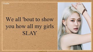 EVERGLOW  quotSLAYquot Easy Lyrics [upl. by Turne941]