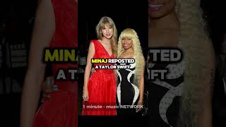 Sag Queens Nicki Minaj Shouts Out Taylor Swift nickiminaj taylorswift music respect [upl. by Eldorado]