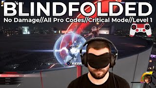 WORLDS FIRST BLINDFOLDED Yozora NO DAMAGE on Level 1 Critical Mode  All Pro Codes [upl. by Nnoryt818]