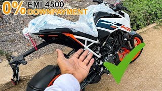 New Model 2024 KTM Duke 125 Version 20 BS7 Finance EMI Document 😱Down Payment✔️Easy Loan Details [upl. by Einahpehs]