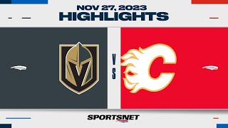 NHL Highlights  Golden Knights vs Flames  November 27 2023 [upl. by Heady212]