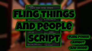 NEW Fling Things And People Script  Fling Power  Aimbot  Esp  AND MORE  PASTEBIN [upl. by Landers]