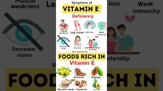 vitamin E deficiency signs and foods rich in it vitamine food [upl. by Aivatahs]