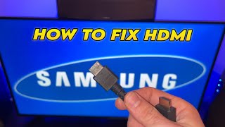 SAMSUNG TV  How to Fix HDMI No Signal Error Problem [upl. by Devland]