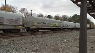 NS 4292 lads a mixed freight train in Wernersville PA 38G [upl. by Gautious276]