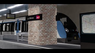 Arrivée dune Z50000 UM en gare de la Défense  Train Roblox  Transilien L V1 [upl. by Niamjneb56]