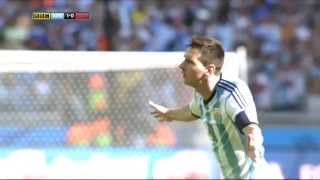 FIFA 2014 WC Lionel Messi goal vs Iran 1080i HD [upl. by Capwell52]