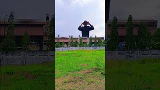 Jurus lompatan super melewati gedung PLTD shorts trending funny [upl. by Paza]