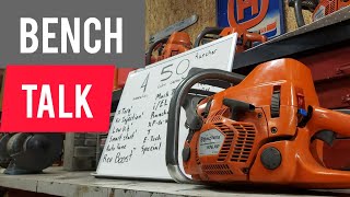 How to understand Husqvarna Chainsaw model numbers  Bench Talk [upl. by Maccarthy]