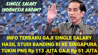 INFO TERBARU  SKEMA GAJI SINGLE SALARY BAGI PNS INDONESIA  SIMAK BERITA INI [upl. by True]