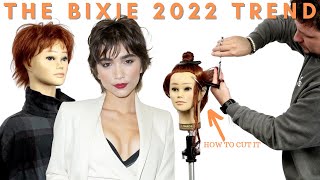 THE BIXIE  How to cut a bixie haircut trend for 2022 [upl. by Nueovas]