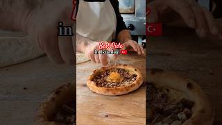 Best Turkish flatbread pizza pide in Istanbul 🇹🇷 by an artisan master with 50 years experience 🤤 [upl. by Roose561]