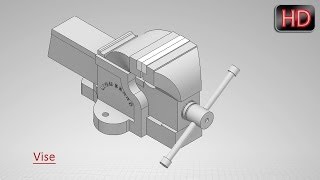 Vise Autodesk Inventor Tutorial [upl. by Akierdna]