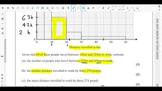 QNO1Histogram Linear Interpolation Method to Find Median amp Finding Mean of Grouped Data [upl. by Cargian1]