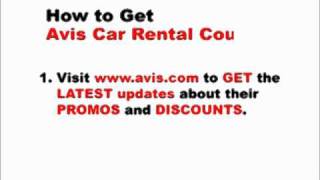 How To Get Avis Car Rental Coupons [upl. by Nayra]