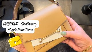 UNBOXING Strathberry Mosaic Nano Purse [upl. by Eelrihs]