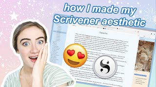 How to make your Scrivener AESTHETIC ✨ light academia transformation [upl. by Ho647]