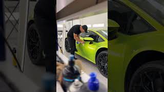 Débosselage sur cette Lamborghini Huracan Tecnica 💚 [upl. by Aneladdam376]