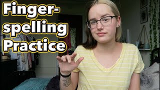 Fingerspelling Receptive Skills Practice [upl. by Zola865]