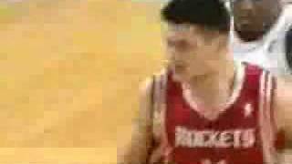 Yao Ming dunks on Kevin Garnett  posterized boston celtics [upl. by Anahtor955]