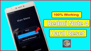 Redmi Note 4 Hard Reset  mi note 4 hard resetfrpgoogle remove  pattern unlock  mobile reset📱🛠 [upl. by Salhcin]