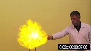 Combustion demonstration experiments III ELTE Budapest [upl. by Eduam]