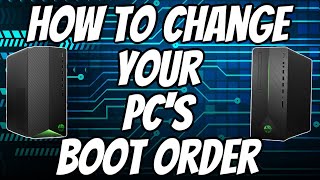 How To Change Your PCs Boot Order  Boot Up PC From SSD or Hard Drive  HP Pavilion Gaming PC Setup [upl. by Eatnuahs7]