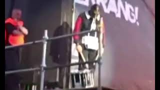 Slipknots old percussionist Chris Fehn drops his drum poor dude [upl. by Aras]