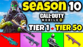 NEW SEASON 10 BATTLE PASS MAXED in COD MOBILE 🤯 [upl. by Ellehcir]